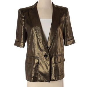 BCBGMaxAzria Shimmering Gold Blazer